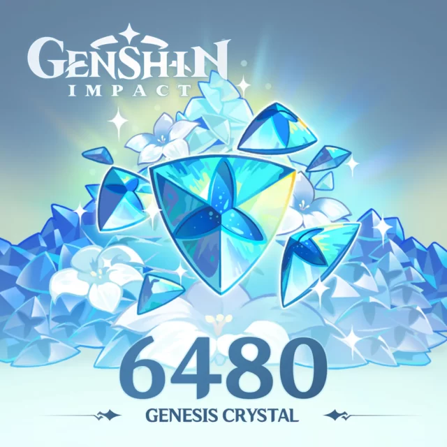 Genshin Impact - 6480 Genesis Crystals