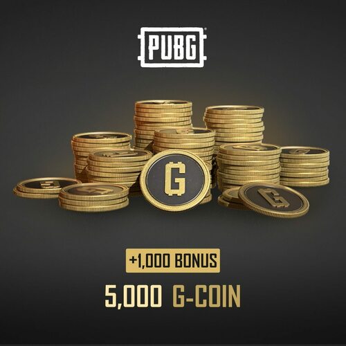 PUBG - 5,000 G-Coin (+1,000 Bonus)